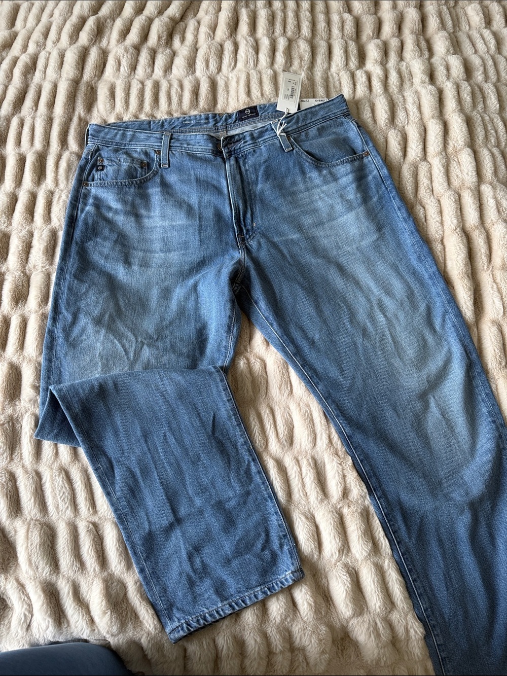 Ag Adriano Goldschmied Light Blue Relaxed Jeans